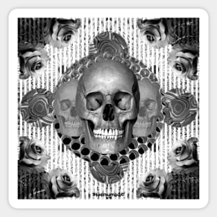 dark skull Sticker